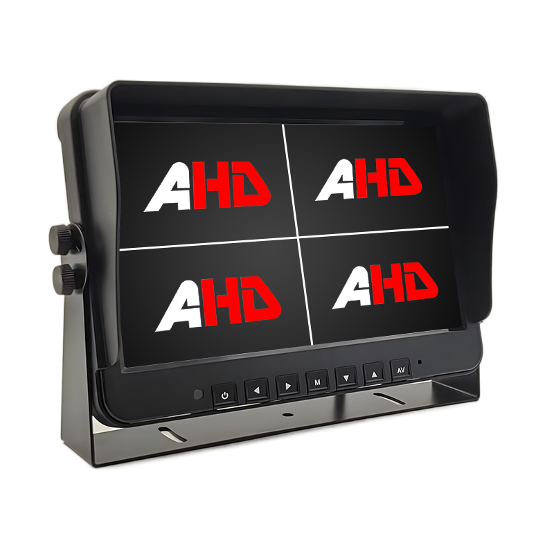 Monitor pentru vehicule AHD de 10,1 inci, 4 intrări AV