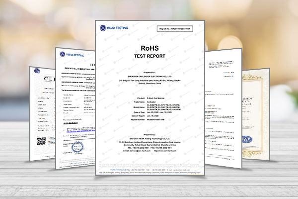 Monitor wireless și cameră pentru certificări Van