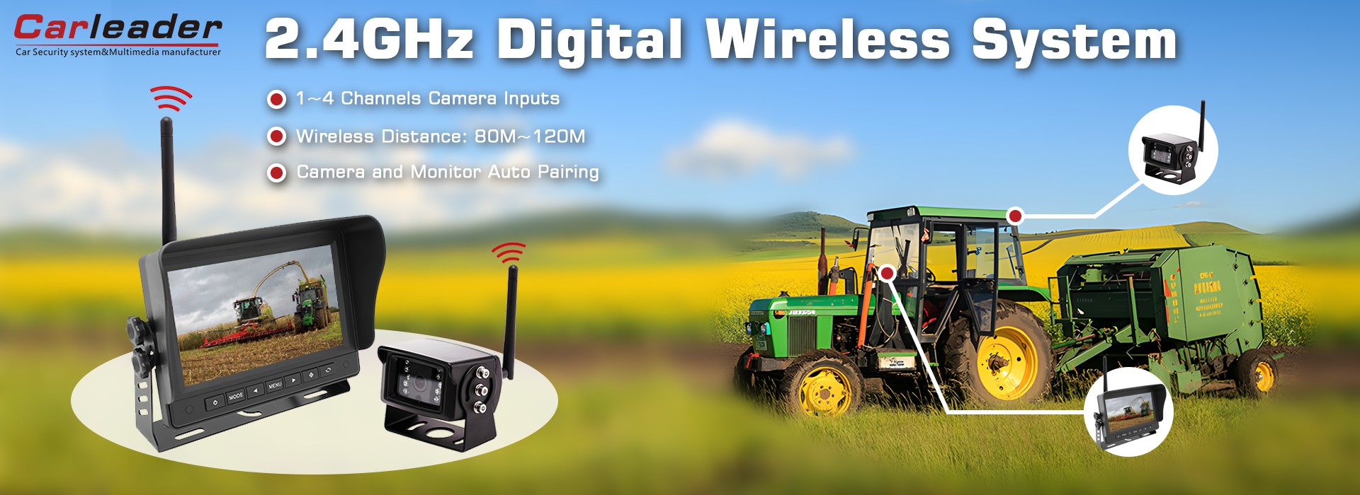 Sistem wireless digital de 2,4 GHz
