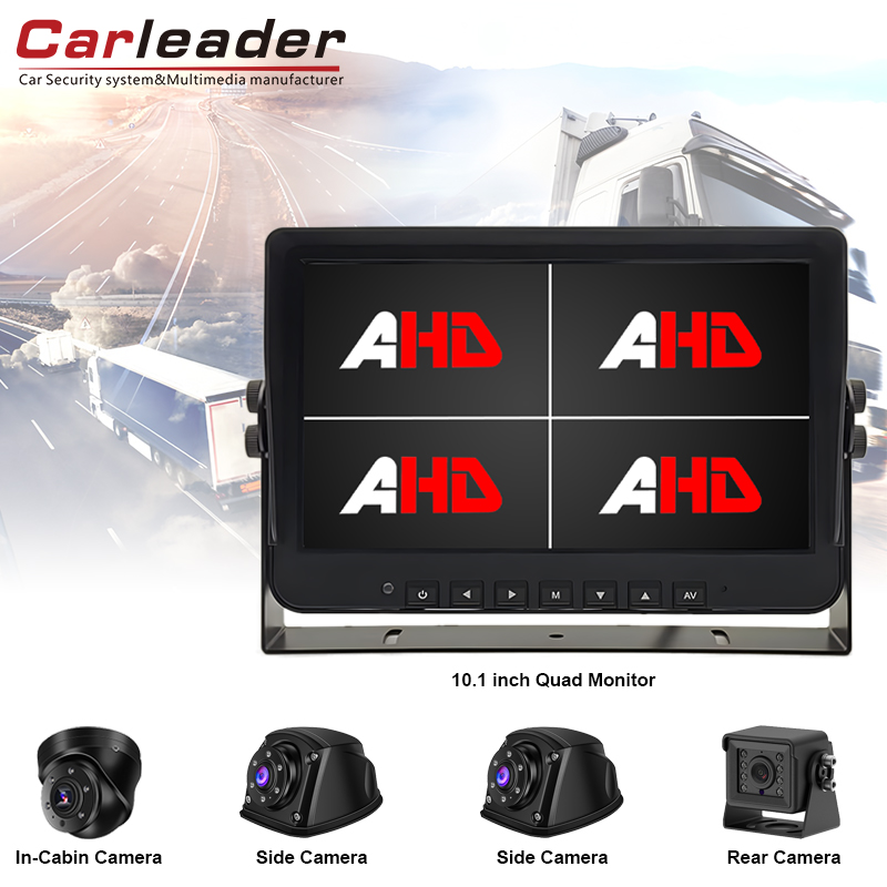 Actualizați-vă experiența de monitorizare cu Carleader de 10,1 inci 4AV Intrări quad View AHD Monitor și Kit pentru camere