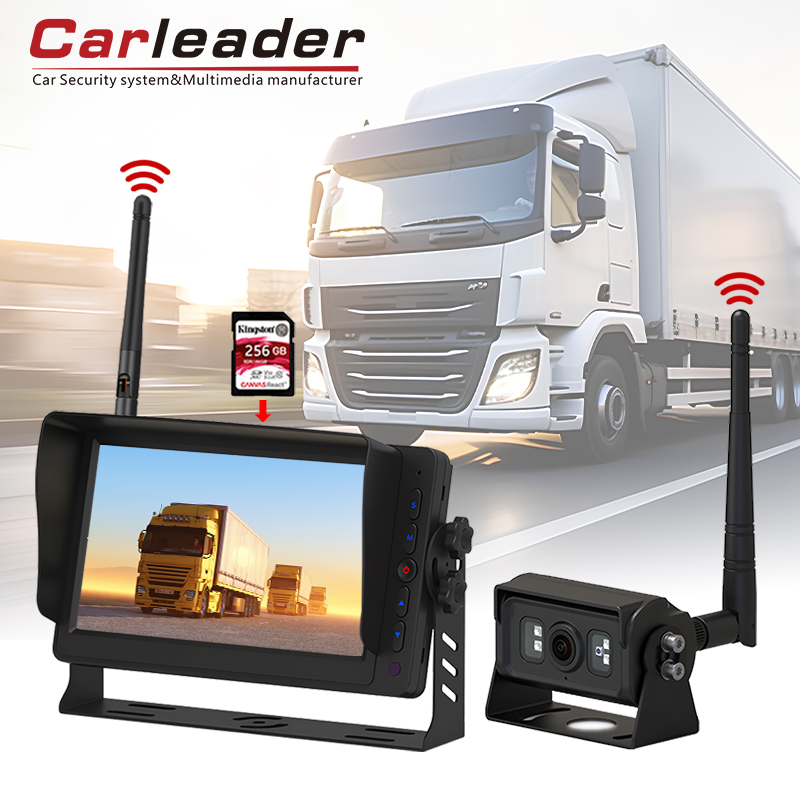 Carleader 7 inch DVR înregistrare de 2,4 GHz Sistem digital de monitorizare wireless ---- Asigurați-vă siguranța la conducere