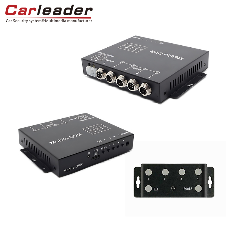 Carleader 4ch AHD 1080p Mini Mobile DVR Suport pentru card TF