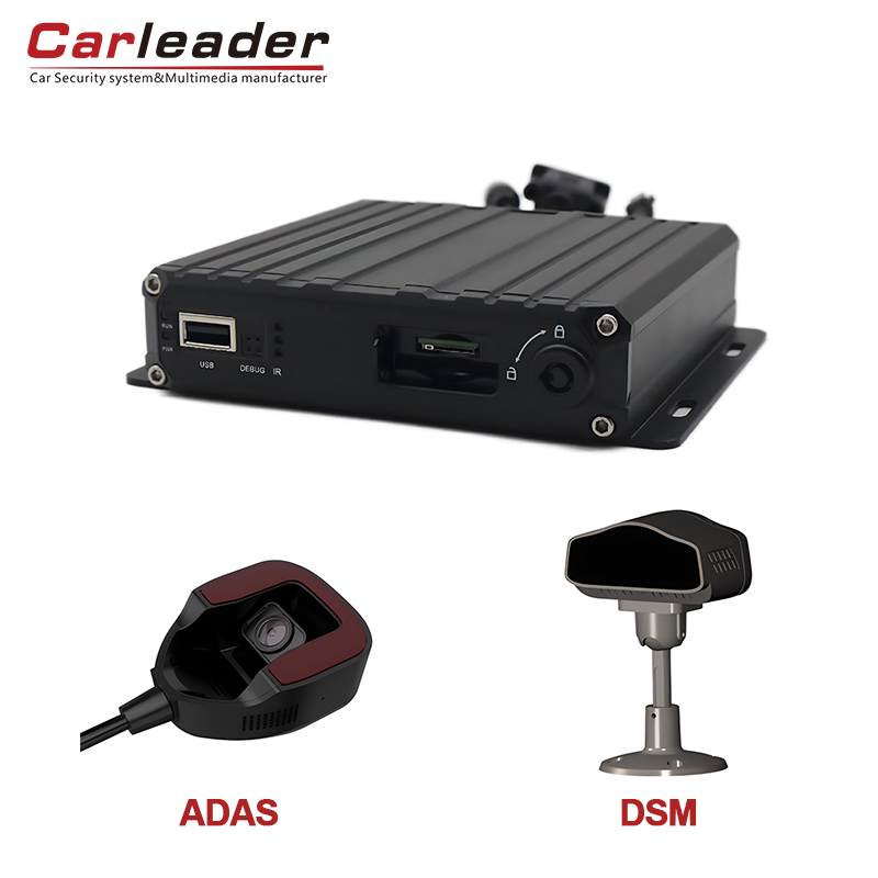 Carleader 4ch AI Intelligent DVR Mobile cu camera DSM și ADAS - viață nefericită, unitate inteligentă