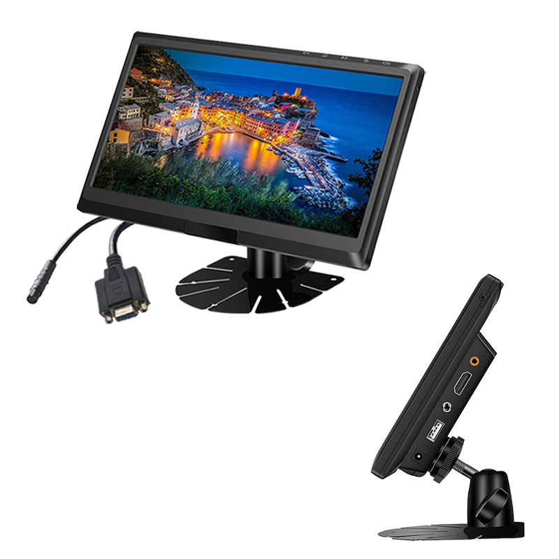 Ecran IPS Carleader de 9 inci pentru monitor HD Suport intrări CVBS+HD+VGA