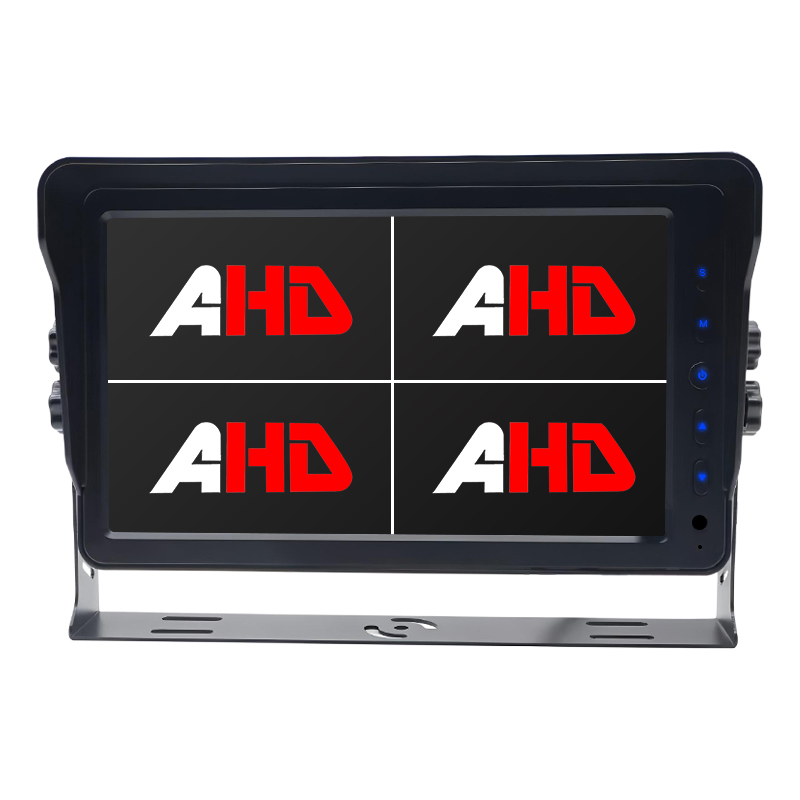 Carleader Nou monitor de 10,1 inch AHD Quad View Monitor Heavy Duty pentru autobuze comerciale