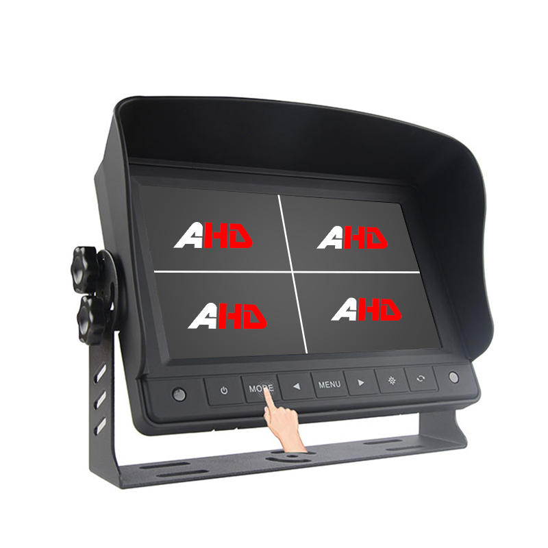 Carleader 7 inch Quad Split Display Butoane tactile pentru vehicule Monitor AHD Carleader 7 inch Quad Split Display Butoane tactile pentru vehicule Monitor AHD