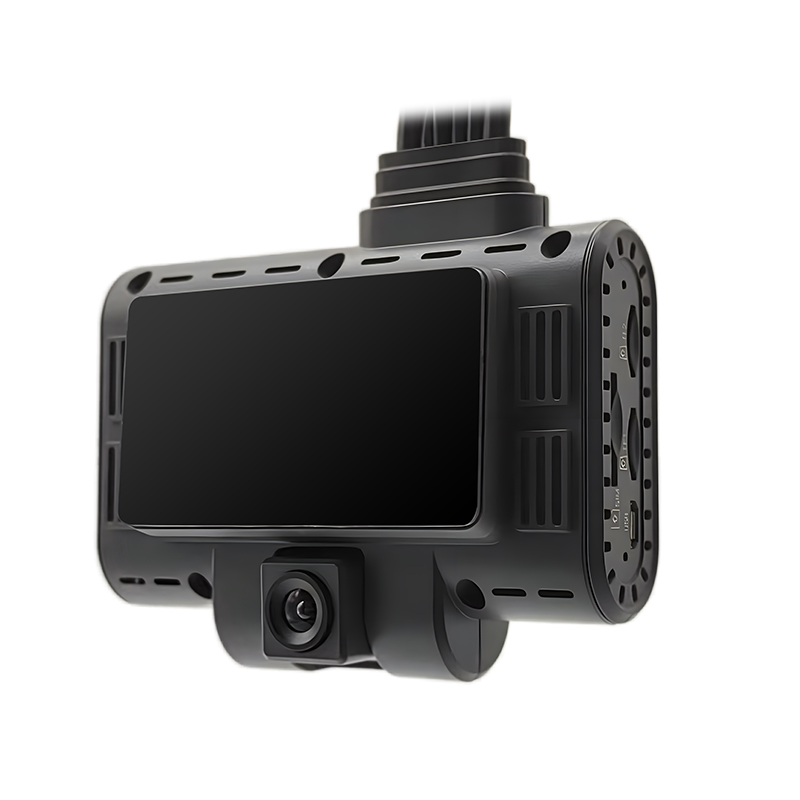 Cameră de bord 3CH DVR AI cu GPS 4G, ADAS, DSM și WiFi pentru vehicule de flotă