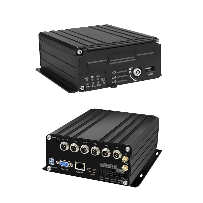 NVR mobil 4CH IPC HDD pentru siguranța vehiculului