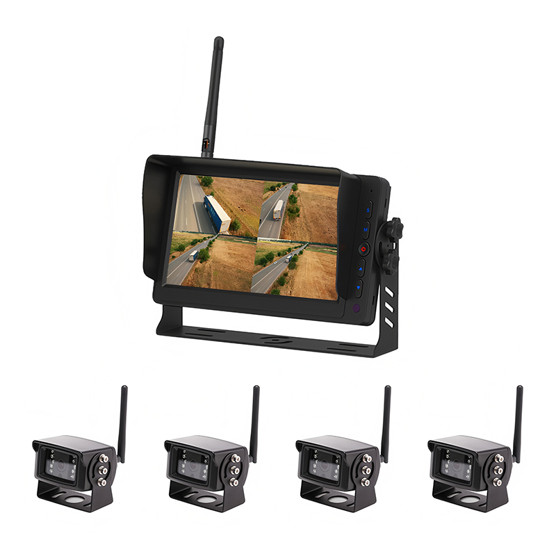 Camere digitale wireless 4CH de 7 inchi, 2,4 GHz și sistem de monitorizare