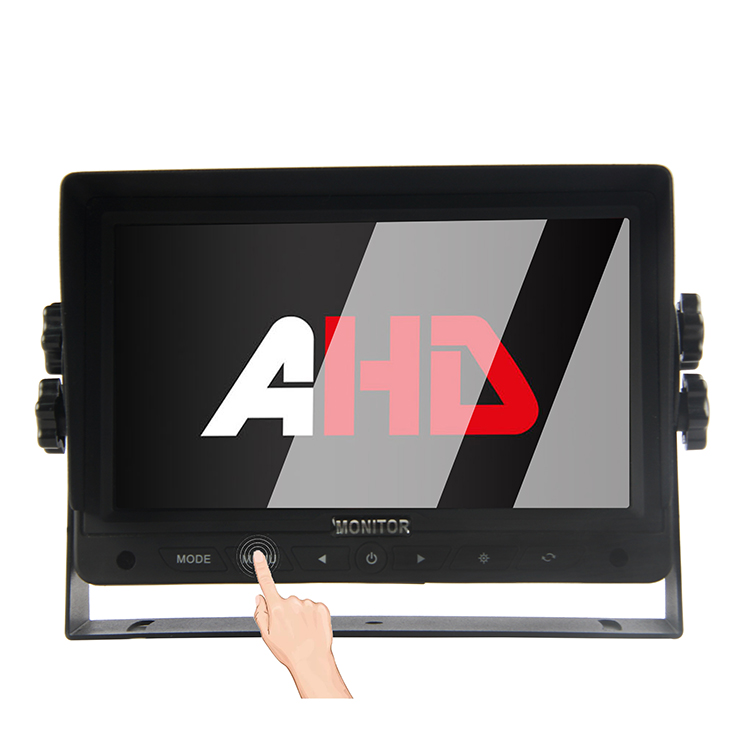 Monitor auto cu intrări 2CH AHD de 7 inchi cu butoane tactile