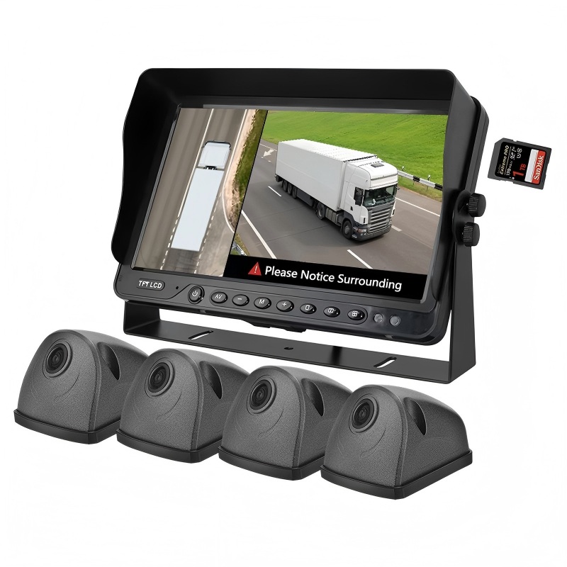 Sistem AVM 360 de 7 inchi cu detectie AI Blind Spot și camere 1080P