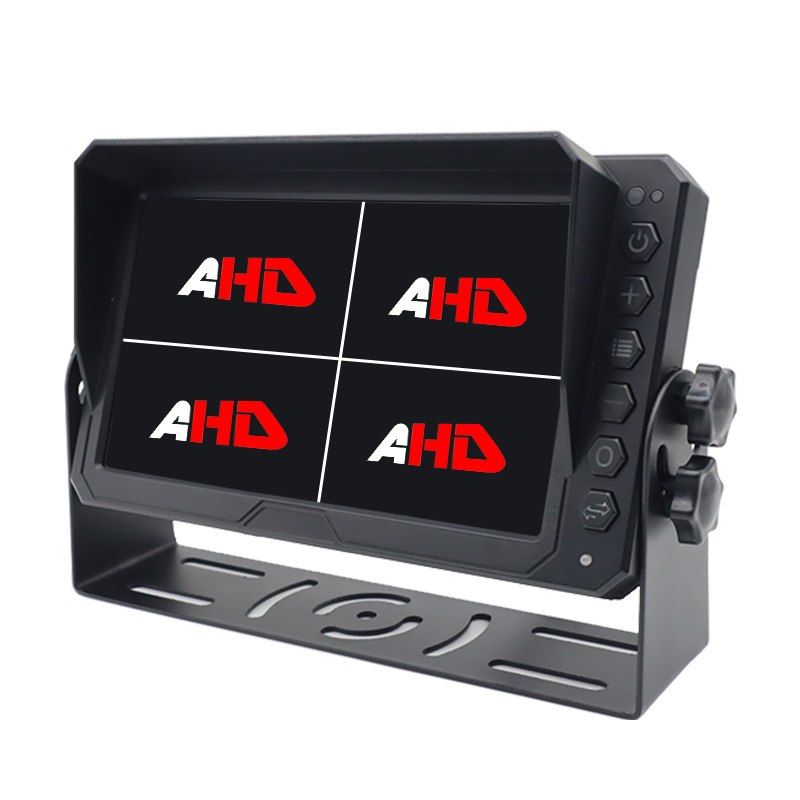 Monitor de mașină cu vedere din spate AHD Quad de 7 inchi pentru camion