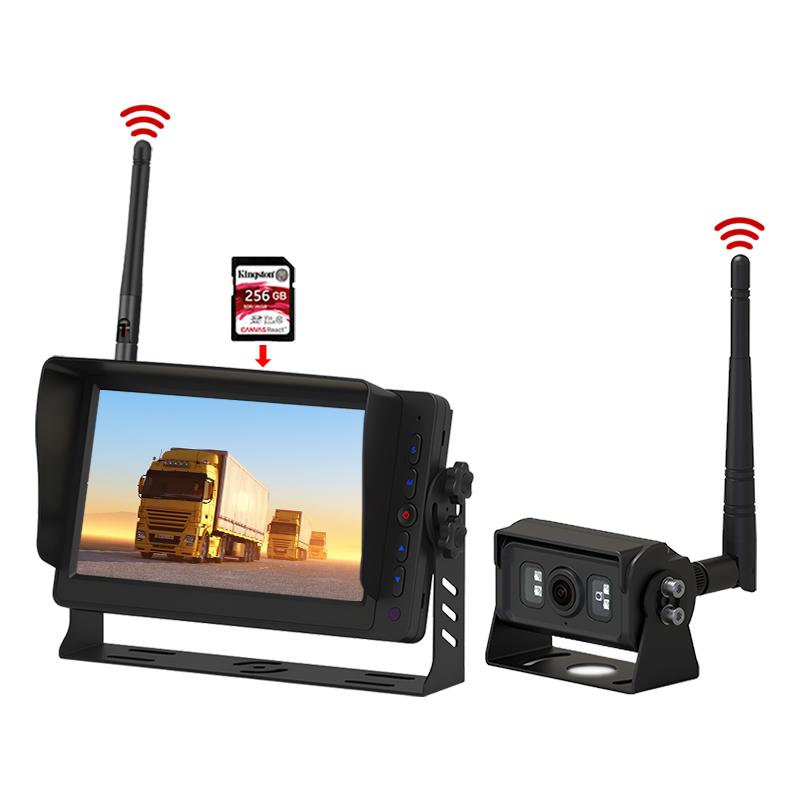 Înregistrare DVR de 7 inci 2,4 GHz Sistem digital de monitorizare wireless