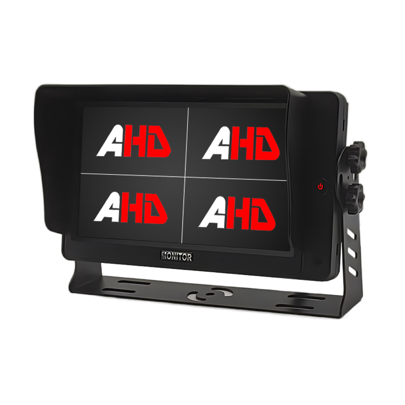 Monitor de 7 inchi cu luminozitate ridicată AHD Quad View pentru vehicule grele pentru autobuze