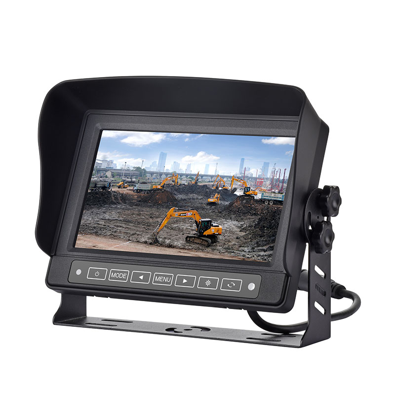 Monitor auto rezistent la apa de 7 inchi cu buton tactil
