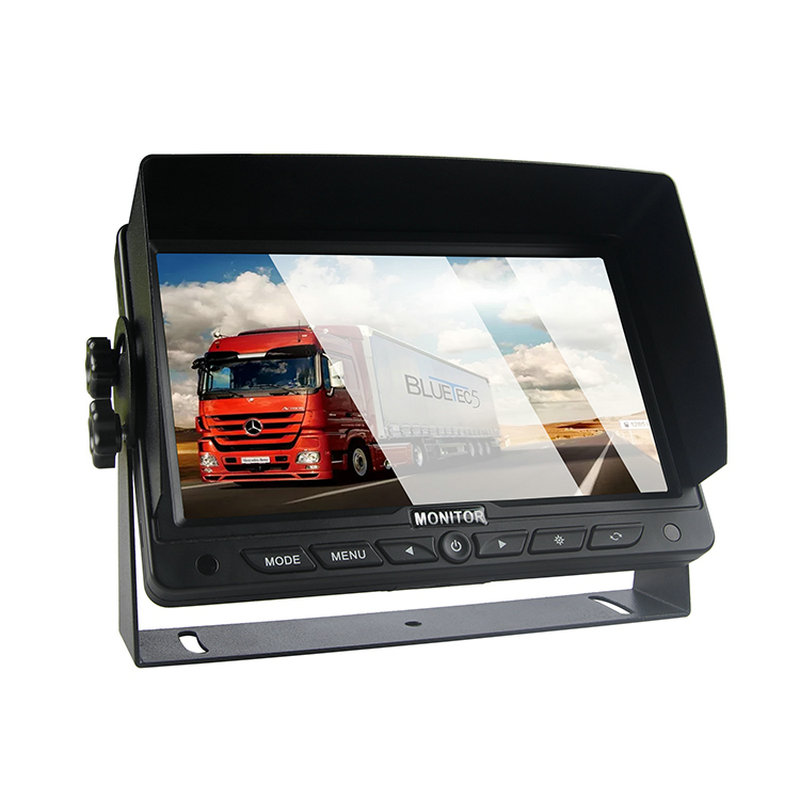 Ecran inversare de 7 inch Ecran de siguranță pentru vehicule grele pentru montare pe bord