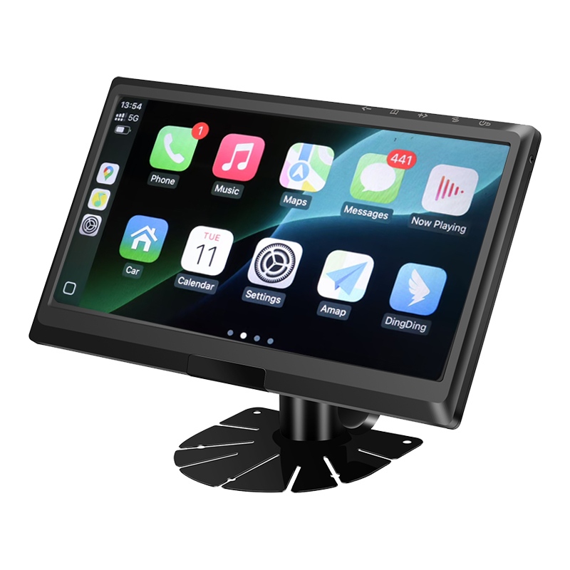 Monitorul vehiculului cu intrare de semnal IPS AHD de 9 inchi Suport CarPlay Multimedia