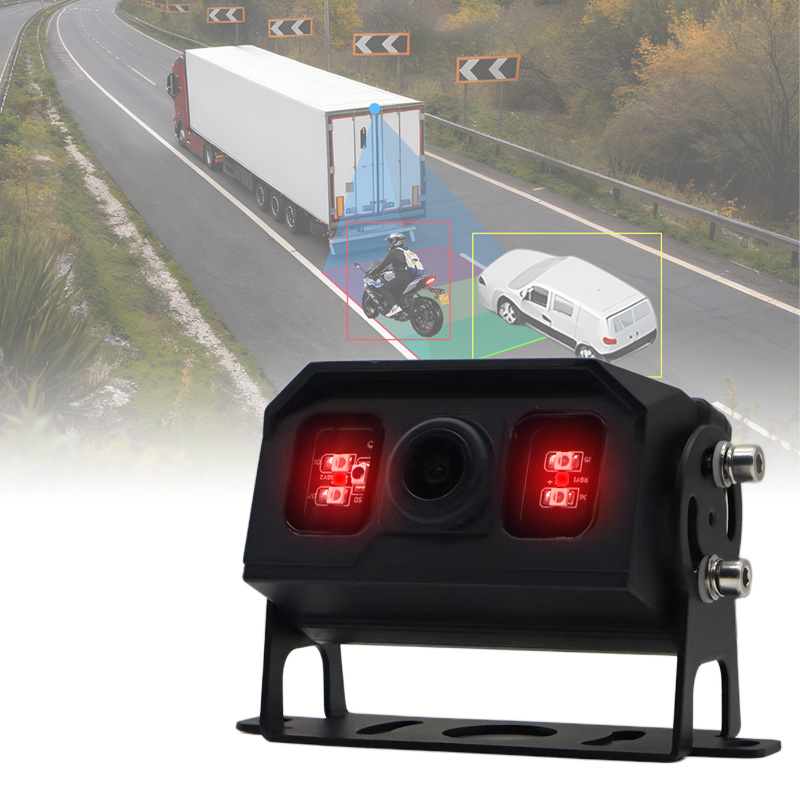 AI Blind Spot Detection Camera cu vedere din spate Lumină de avertizare pentru schimbarea culorii încorporată