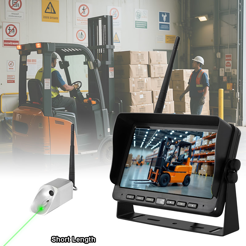 Sistem de cameră cu stivuitor magnetic fără fir, dimensiuni scurte, suportă poziționarea cu laser